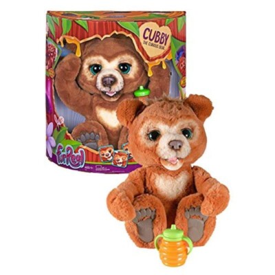 Hasbro Fur Real Cubby The Curios Bear Plush Robot Toy Sound