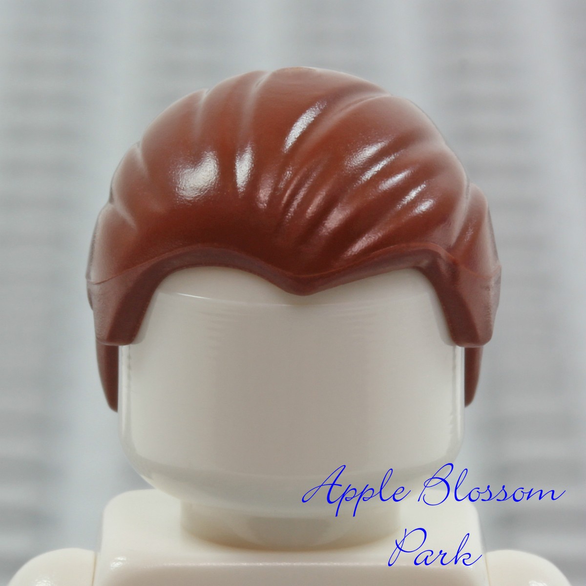 NEW Lego Minifig Combed back BROWN HAIR Slicked w/Widows