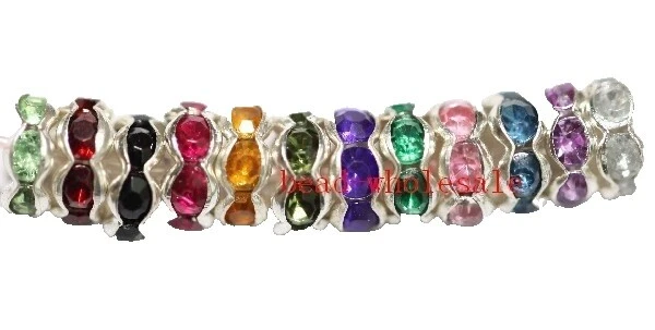 Acrílico Rondelle Espaciador Granos y Tapones