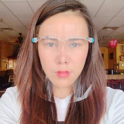 5x Face Shield with Glasses/Mask clear guard protection US Seller Ready To Ship