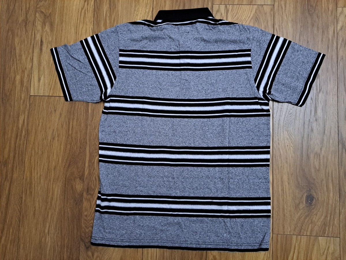 Supreme Grey Multi Stripe Polo Size Medium BRAND NEW with free