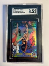 2003 Mike Dunleavy JR⭐️ Black Refractor Topps Chrome #37 SGC 8.5 /500💥