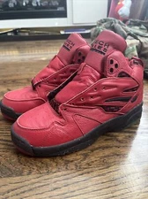 LA Gear Womens LA Tech Lighted High-Top - Red/Black  Rare Vintage