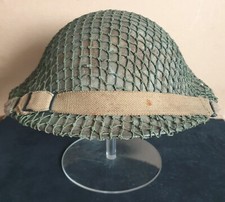 WW2 British Hampshire Home Guard Battle of Britain-era MK-II Netted Brodie 1940