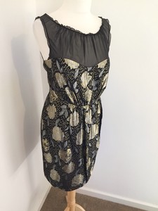 coast black and gold dress