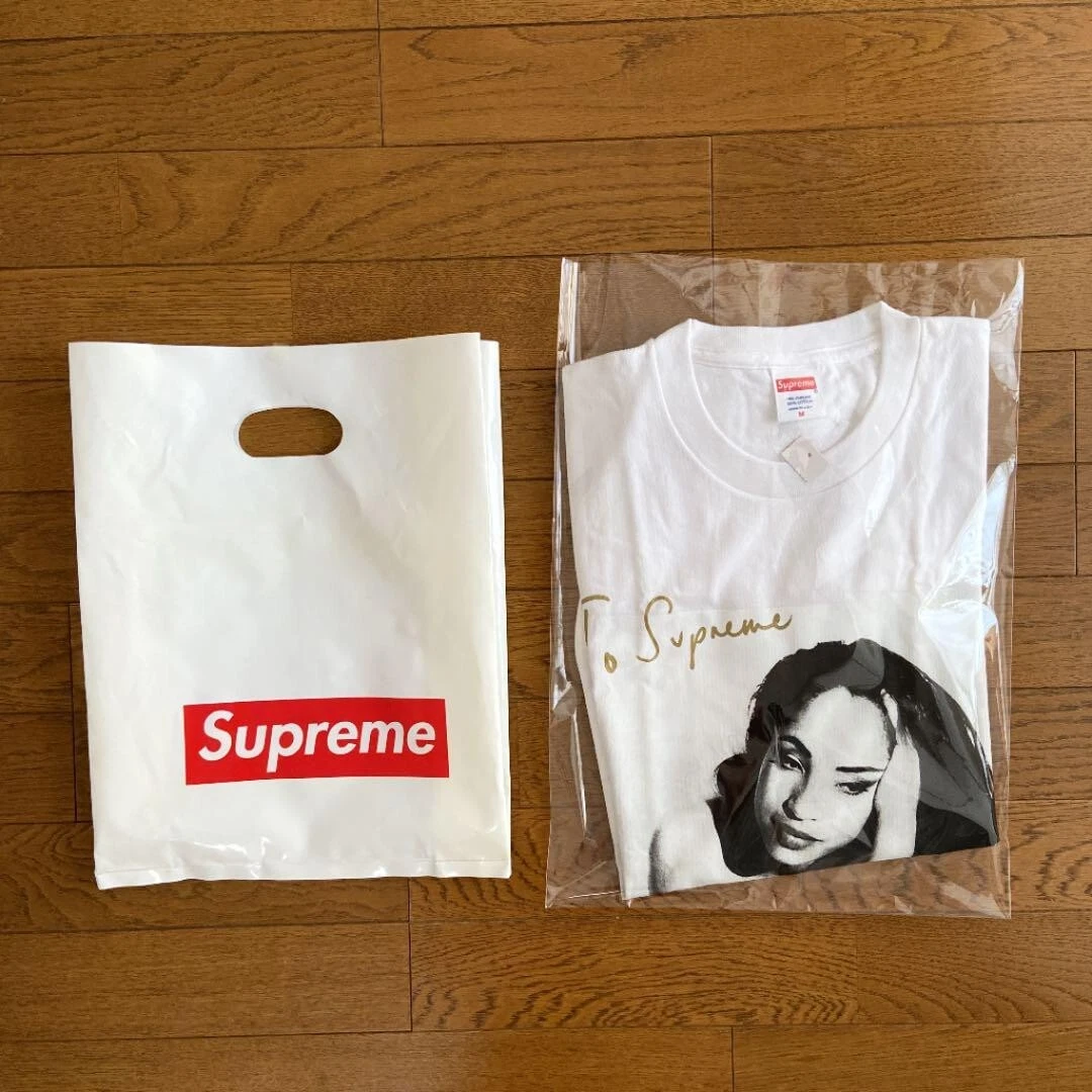 T shirt photo Supreme 17SS Sade mode manches courtes homme blanc taille M neuf