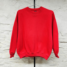 Gap Blank Sweatshirt Small Short 24x24 Sun-Faded Red Boxy Fit Vintage 90s