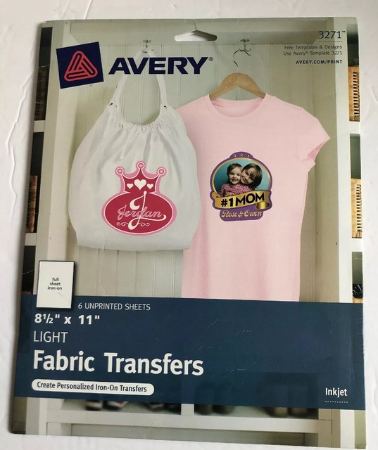 Avery T shirt Transfers For Inkjet Printers 8 5 X 11 Inches 6 Sheets avery-t-shirt-transfers-for-inkjet-printers-8-5-x-11-inches-6-sheets