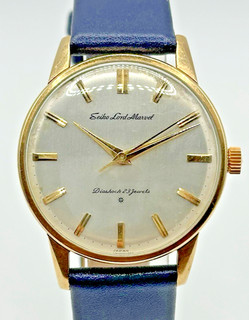 Vintage Seiko Lord Marvel 15027 23 Jewels 14K Gold Filled Handaufzug Service neu