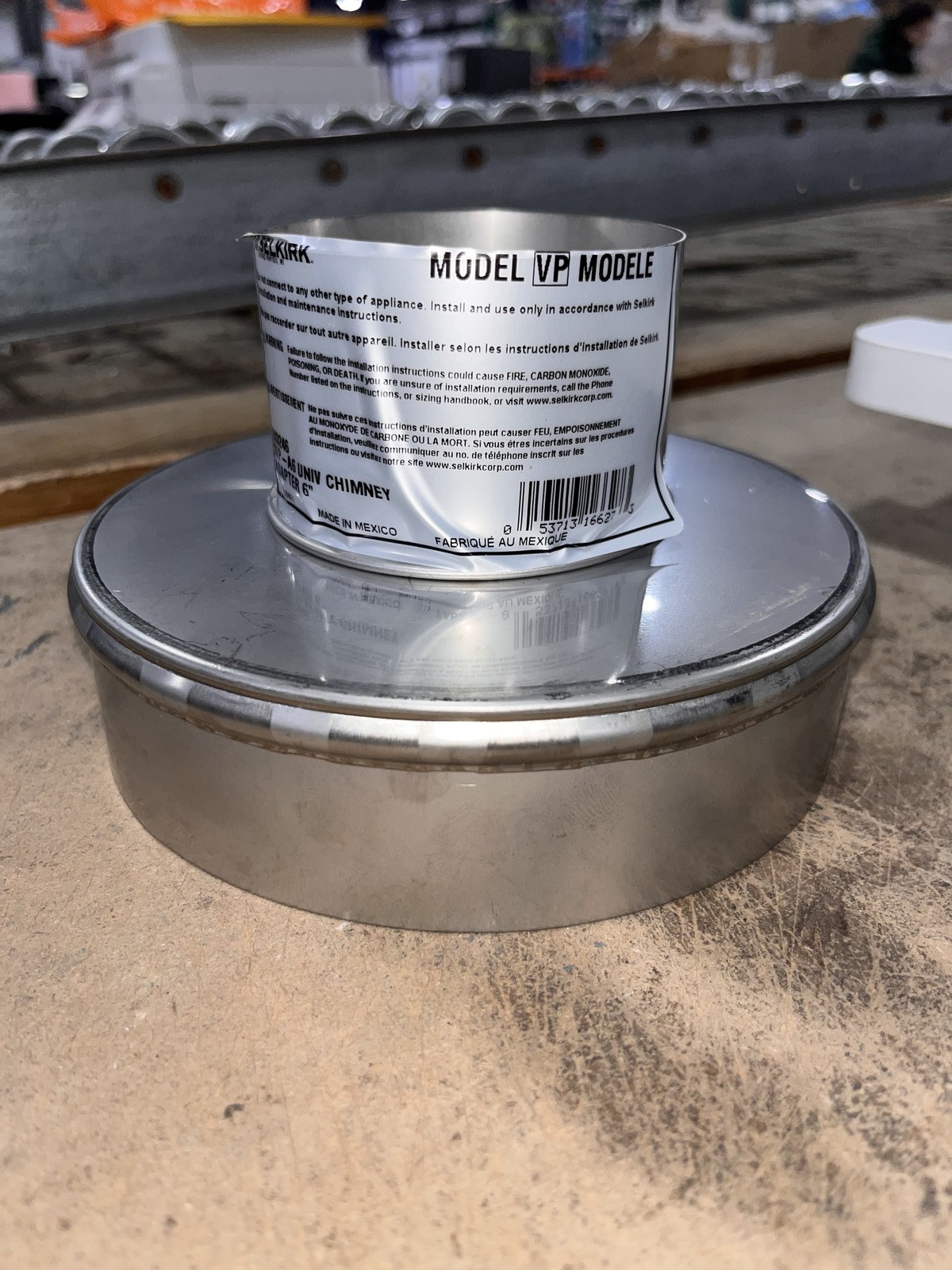Selkirk 243246 3VP-A6 Pellet STOVE GALVANIZED CHIMNEY Adapte