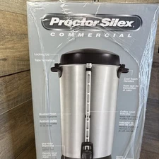 Proctor Silex Commercial 45100R 100-Cup Coffee Urn – Durable, High-Volume Brewer