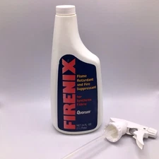 FIRENIX Flame Retardant and Fire Suppressant Spray for Synthetic Fabric 24oz New