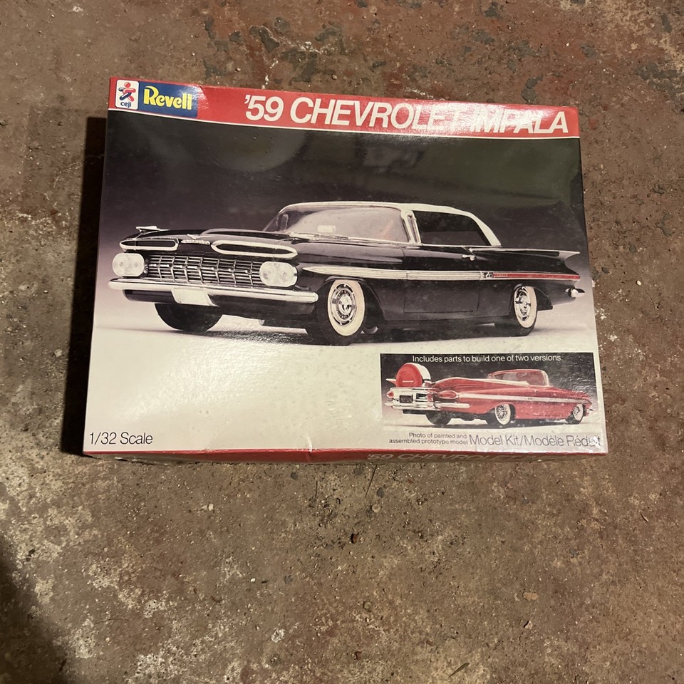 Revell 1959 Chevrolet Impala Vintage 1985 1 32 Model Kit New Sealed 59