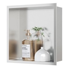 Neodrain Shower Niche, Insert Bathroom Storage Shower Shelf, Stainless Steel