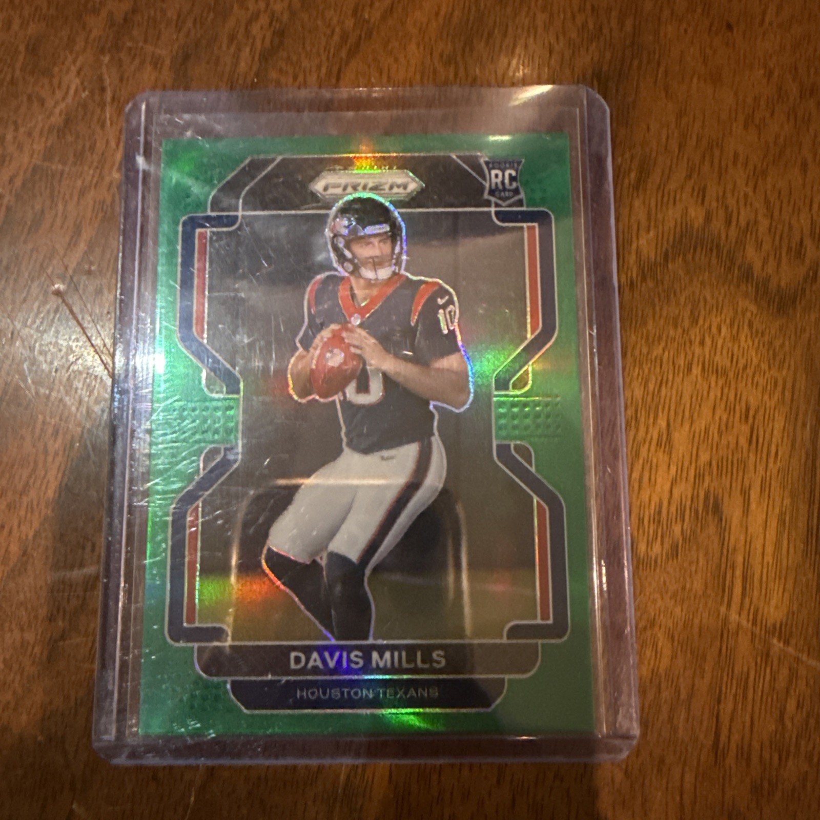 2021 Panini Prizm - Rookie Davis Mills #352 Green Prizm (RC)