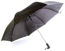 UNISEX black UMBRELLA AUTO OPEN /CLOSE THE WEATHER STATION NWT