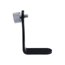 Black Iron Aluminum Telescope Tripod Mount Bracket L Adapter for Binoculars