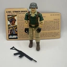 GI Joe 1985 Crankcase v1 100% Complete Vintage ARAH Action Figure With File Card