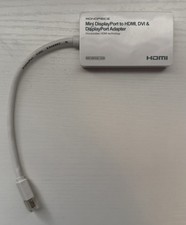 Monoprice Mini DisplayPort 1.1 to HDMI DVI  DisplayPort Adapter in White