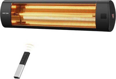 Electric Patio Heater Wall Mount Infrared Radiant Heater Waterproof Timer 1500W