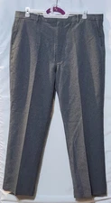 All Seasons Comfort Action Men's 42 X 32 Woven Super Stretch Grey Slacks