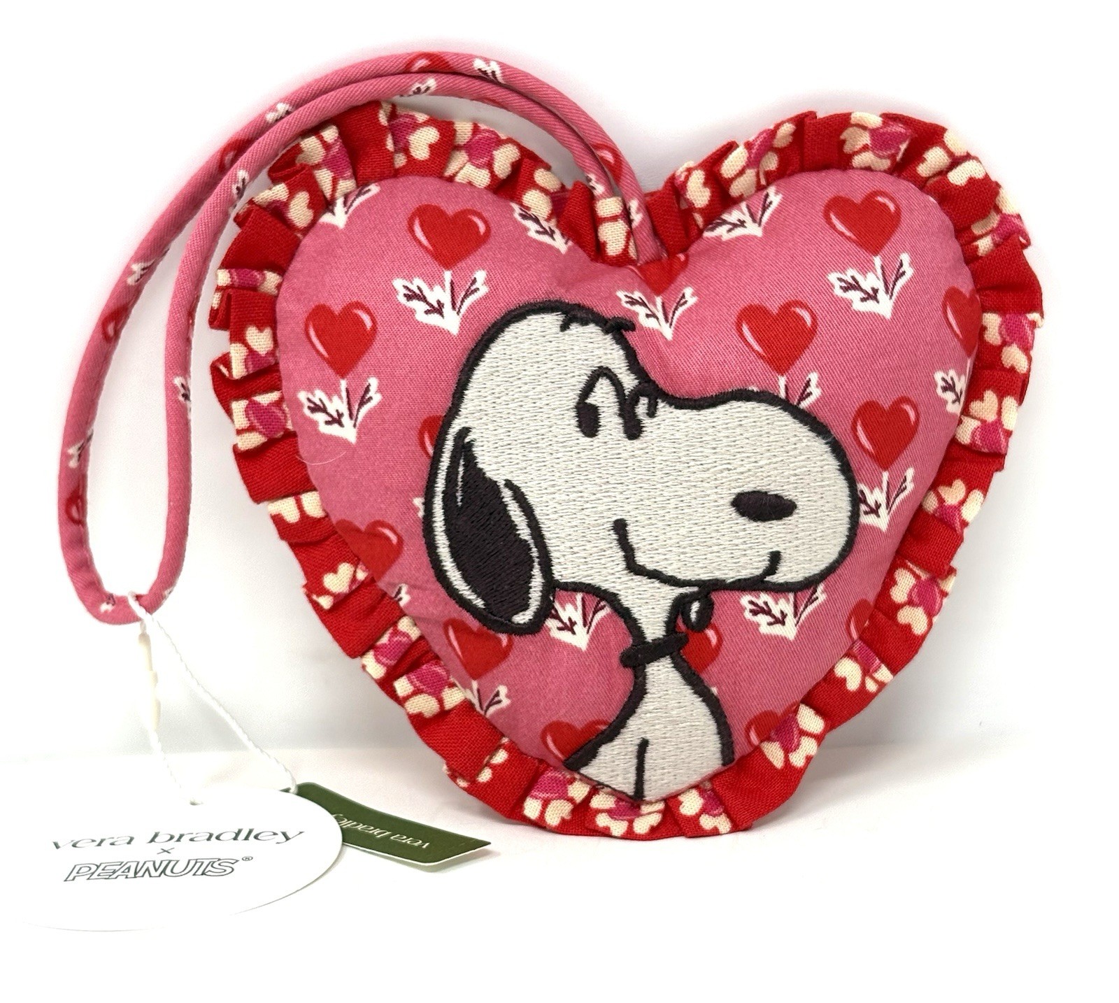 Vera Bradley Snoopy Heart Bag Charm