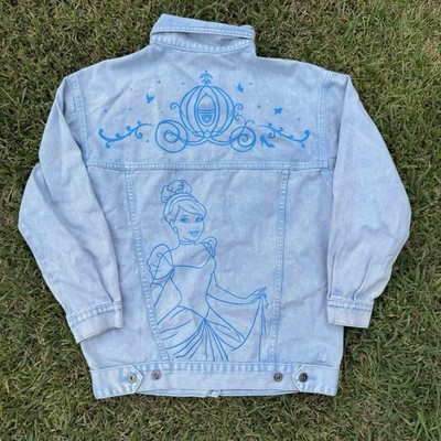Spirit Jersey Disney Light Blue Cinderella Denim Jacket Size Small Read Desc