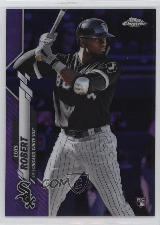2020 Topps Chrome Purple Refractor 40/299 Luis Robert #60 3c2