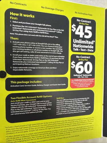 Motorola Moto E Straight Talk Wireless (2nd Gen Xt830c) New - Picture 3 of 5