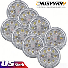 8Pcs LED HEADLIGHTS LAMPS BULBS 4411 30W 21 WATT 4.5'' 4 1/2'' PAR36 12V