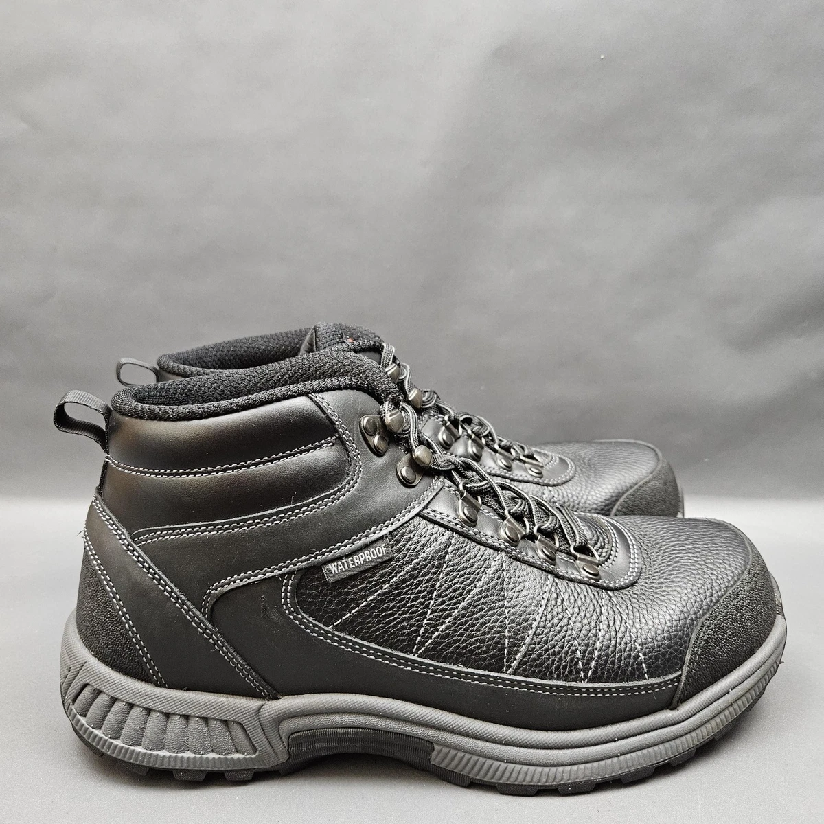 Orthofeet Highline 481 Men\'s 9.5D Black Leather Slip-Resistant Orthopedic Boots Orthofeet Black Boots for Men for sale | eBay main image 2