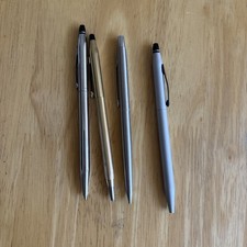 Lot Of 4 Cross Pens Mechanical Pencil And Ink Pen 3 Are Ink, 1 Is Mechanical 