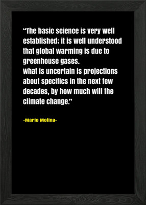 Mario Molina Wissenschaft Zitate Gerahmtes Wandbild Poster Leinwanddruck Bild
