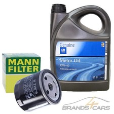 MANN-FILTER ÖLFILTER+5L GM 10W-40 MOTORÖL FÜR OPEL ZAFIRA A B 