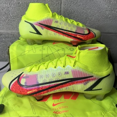 Nike Superly 8 Elite FG Volt Bright Crimson-Black MEN'S Sz 12 CV0958-760