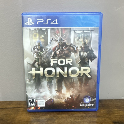 For Honor PS4 Video Game Complete Case Disc Multiplayer Fighting Ubisoft- CIB