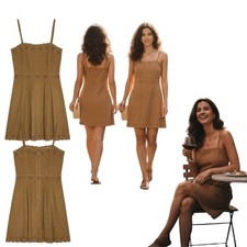 Suede Heather Dress with Large Cut Printing – Womens A Line Mini Dress 100%
