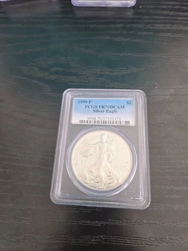 1999 P PCGS PF 70 DCAM AMERICAN SILVER EAGLE
