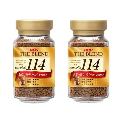 UCC The Blend 114 Instant Coffee, 90g x 2 bottles
