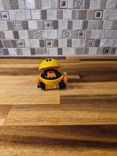 Vintage Tomy Yellow PacMan Wind Up Walking Toy Figure WORKS 