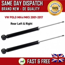 VW POLO MK4 MK5 2001-2017 REAR SHOCK ABSORBERS SHOCKERS SUSPENSION GAS PAIR X2