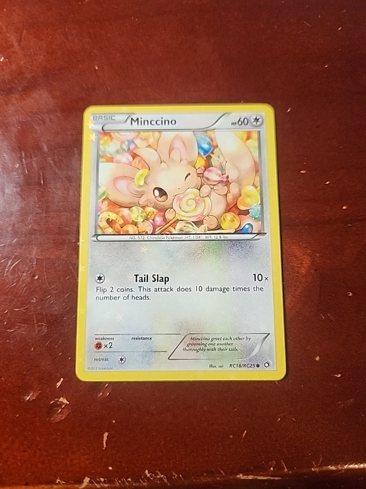 Pokemon Minccino RC18/RC25 Legendary Treasures Starfoil 60 HP English