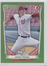 2014 Bowman Draft Green 64/75 Erick Fedde #DP14 fm0