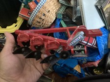 INTERNATIONAL Harvester 3 Bottom Plow Ertl Made In USA Farm Toy PARTS OR REPAIR