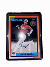Javier Sanoja 90B2-JS rookie 03/10 Miami Marlins Topps 2025 on card autograph