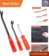 3-Piece Auto Trim Rivet Removal Tool Kit - Safe & Durable for Car Repairs