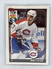 Montreal Canadiens - John LeClair - 1991 Topps - Rookie Top Prospect - #209