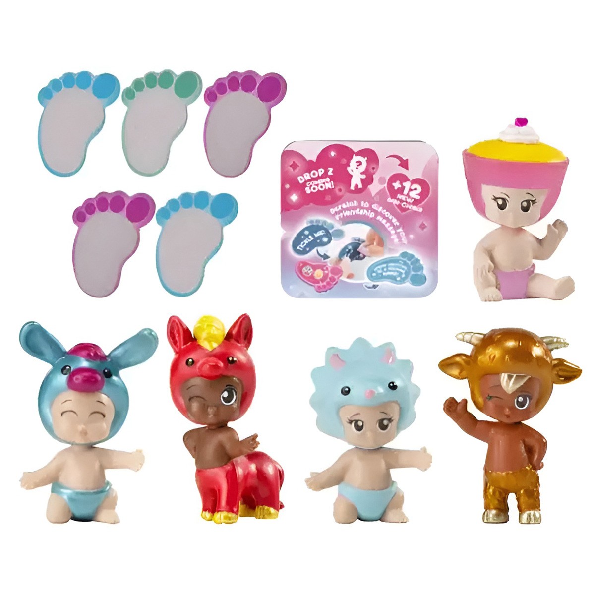 BIBI-CHIBIS Bestie Bibi 5 in Pack Collectble Figure Toy Kids