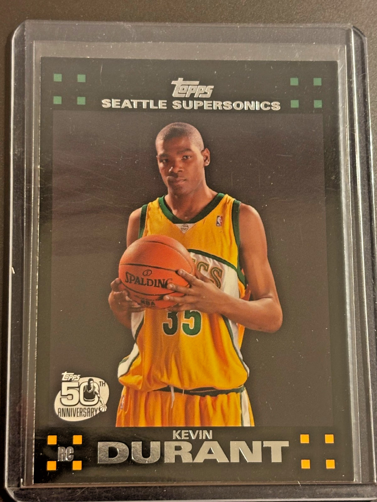 2007-08 Topps - Kevin Durant #112 (RC) Black Border Rookie