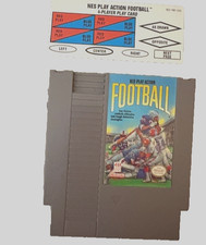Nintendo NES Play Action Football Game Cartridge & 4-player Play Card